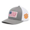 Columbia Unisex PFG Mesh Fish Flag Ball Cap, Cle - Titanium, Large/X-Large view 1