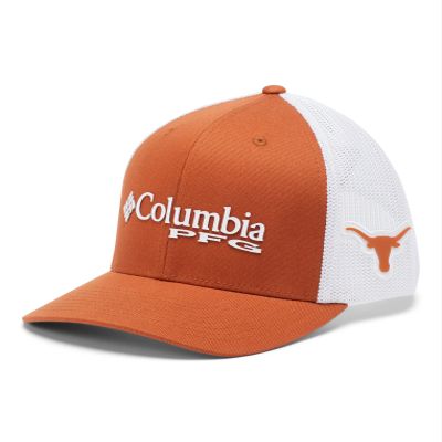 Columbia Unisex PFG Mesh Snap Back Ball Cap, Tex - Cedar, One Size