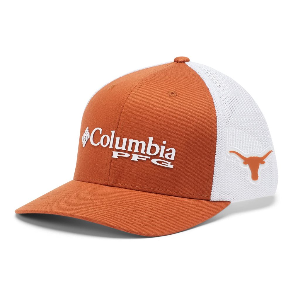 Columbia Unisex PFG Mesh Snap Back Ball Cap, Tex - Cedar, One Size