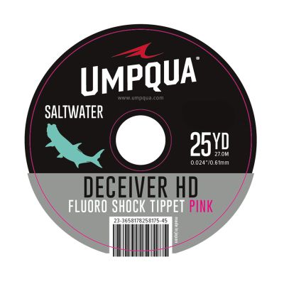 Umpqua Deceiver HD Saltwater Fluorocarbon Shock Tippet Pink 80 lb 25YDS