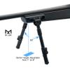 UTG Recon Flex II Bipod, Matte Black, Cent. 7"-9" view 2