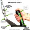 HOG LEGS 'Jawbone' Fat Grip Cable Machine Handles, Cable Handles, Pull Up Handles, landmine Row Attachment, Cable Row Handle Extreme! view 2