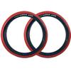SE Bikes Chicane 26 x 3.5 BMX Durable Wire Bead Replacement OEM Dirt Street Bike Tire Bundle (Red Black) view 1