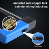 INTEKIN Bike Lock - U Lock for Bicycles, 16mm Security, 4FT/5FT Cable, Mounting Bracket - Medium, Blue view 3