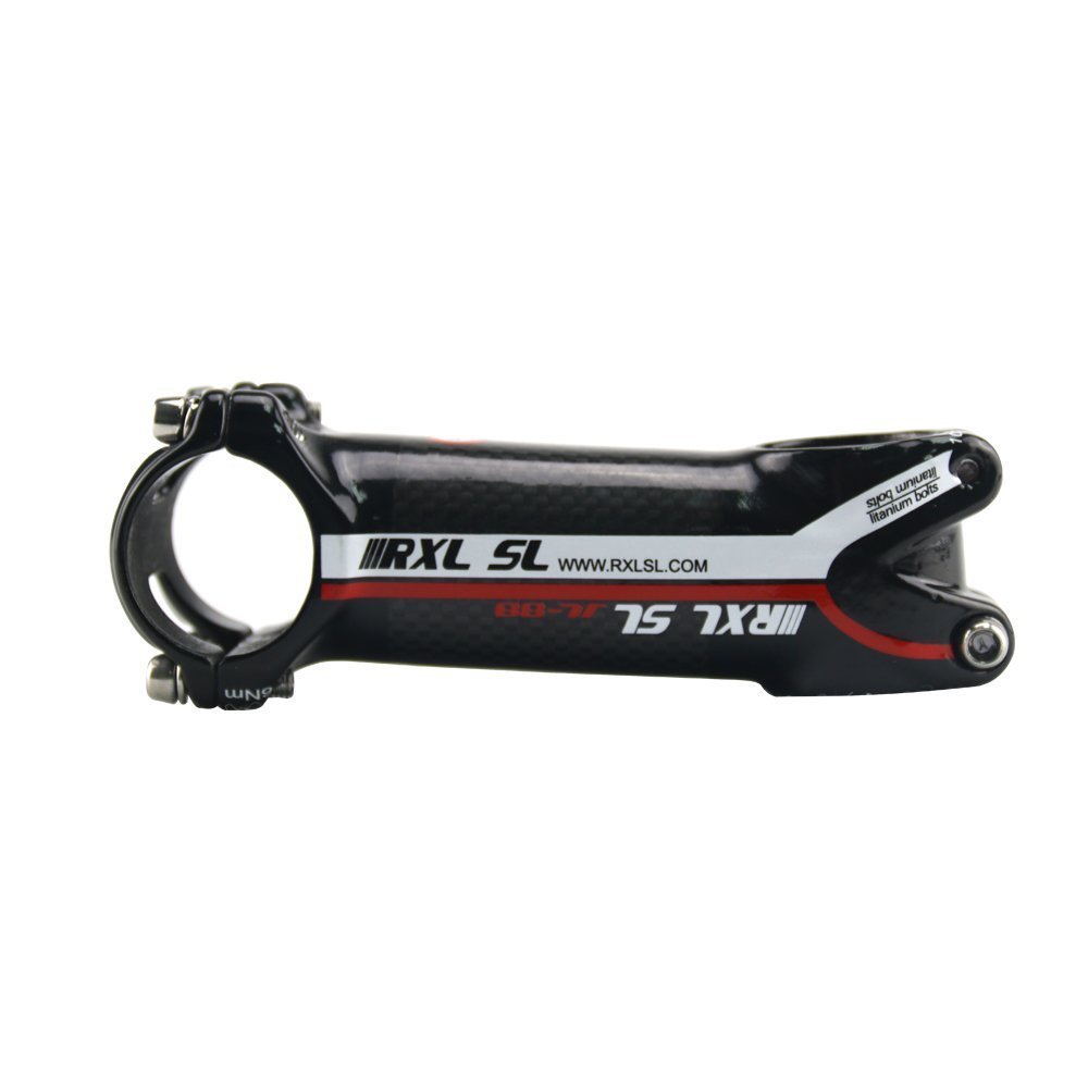 RXL SL Carbon Stem 80mm Road Bike Carbon Stem Aluminum 6 Carbon Road Stem 31.8mm Stem 80mm Bike Stem for Cycling Aluminum Alloy + Carbon MTB Stem Road Bike Stem Carbon Fiber Stem
