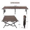 :Timber Ridge Folding Camping Cot for Adults,Outdoor Bed Camp Cots for Sleeping with Carry BagFoldable XL Hunting for Camping, Hiking, CamouflageHome, Travel, Support up to 600lbs, Tan view 2