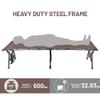 :Timber Ridge Folding Camping Cot for Adults,Outdoor Bed Camp Cots for Sleeping with Carry BagFoldable XL Hunting for Camping, Hiking, CamouflageHome, Travel, Support up to 600lbs, Tan view 3