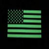 2x3.5 Black White Glow in Dark US USA American Flag Tactical Patches Forward and Reversed (2 Pack) view 3