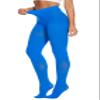 HeyUU Women's 80D Ultra Soft Opaque Tights, High Waist Solid Color Footed Pantyhose with 29 Colors (Royal Blue, Large-X-Large) view 4