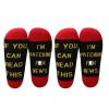 LEVLO News TV Fans Inspired Gift If You Can Read This Cotton Socks Mother's Day Graduation Teacher Christmas Gifts (2 Pairs/Set-Ankle-3) view 1
