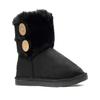 REDVOLUTION New Kids Classic Snow Boots Faux Fur Midcalf Outdoor Boots (Toddler/Little Kid/Big Kid) (Black (Two Button), numeric_4) view 1