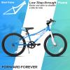 HH HILAND 20 Inch Kids' Bicycles Mountain Bike for Boys, Girls 5+ Years Old, Single Speed Kids Bicycles with Dual Handbrakes, Child Bike Blue view 2