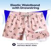 maamgic Mens Swim Trunks 5 Inch with Mesh Lining, Quick Dry Mens Bathing Suit, Swim Shorts for Swimming and Beach, X-Small Light Pink view 4