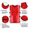 Antoyo 12 Pack Pennies for Soccer Scrimmage Vest Practice Jersey for Adult Youth Red view 3