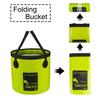 AUTODECO Collapsible Bucket 5 Gallon Container Folding Water Bucket Portable Wash Basin for Camping Fishing Travelling Outdoor Gardening Green 1Pcs 20L view 2