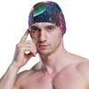 ZZAEO Space Galaxy Planets Stars Men Swim Caps Polyester Swimming Hat for Adult Youth view 3
