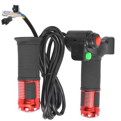 Tbest Electric Scooter Thumb Throttle, Universal LED Voltage Display for 12-99V with Reverse Function, Voltage Indicator Throttle for Commuters Riders and Urban Leisure Scenarios