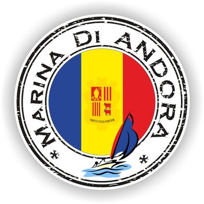 1x Andora Marina Di Andora Round Vinyl Waterproof Sticker - 10cm / 4inches