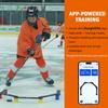 Potent Digital Stickhandling Trainer 2.0 with App-Enabled Training, Built-in Scoreboard & Countdown Timer - Practice Puck Control & Reaction Times, Portable On & Off Ice Hockey Training Aid view 2