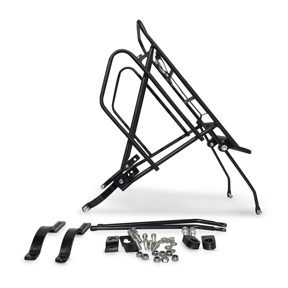 Emojo Bike Rear Rack Durable Lightweight Aluminum Cargo Rack for Fat Tire Electric Bike Carries up to 55 lb