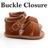 Starbie Premium Leather Baby Sandals, Toddler Sandals for Boys & Girls, Baby Moccasins, Toddler Shoes, Baby Shoes, Soft-Sole Baby Shoes (2 M, Brown Open Toe) view 3