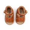 Starbie Premium Leather Baby Sandals, Toddler Sandals for Boys & Girls, Baby Moccasins, Toddler Shoes, Baby Shoes, Soft-Sole Baby Shoes (2 M, Brown Open Toe) view 4