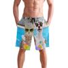 Custom Photo Mens Swim Trunks Personalized Picture Beach Board Shorts Swim Shorts Multi-Color view 2