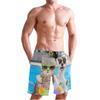 Custom Photo Mens Swim Trunks Personalized Picture Beach Board Shorts Swim Shorts Multi-Color view 4