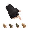 HYCOPROT Fingerless Gloves, Knuckle Protective Breathable Lightweight Outdoor Gloves for Shooting, Hunting, Motorcycling, Climbing (X-Large, Black)