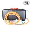Outdoor Camping Tank Plastic Storage Water Container, Summer Home Bath Shower Bucket Emergency Storage Water Tank with Shower Head and Hose, Travel Camping Solar Heating Hot Water Bucket view 2