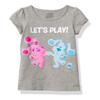 Nickelodeon baby girls Blue's Clues & You Be You! Toddler Short Sleeve Tee - Blue Magenta T Shirt, Heather Grey, 5T US view 1