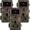 Folgtek 3pack Trail Cameras Gam Cam 48MP 1296P with Sound Recording, 2.4'' LCD Night Vision Motion Detection 0.1s Trigger Time, 120 Wide Angle Monitor IP66 Waterproof for Wildlife Home Security view 1