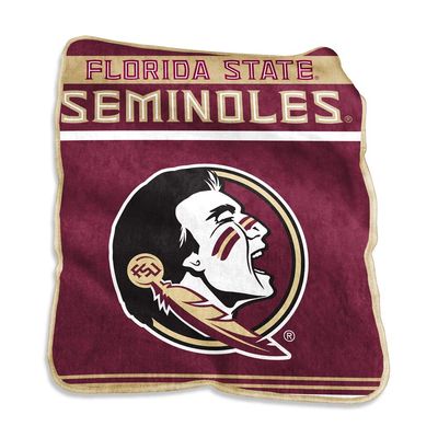 Logo Brands NCAA Florida State Seminoles Unisex Raschel Throw Blanket, One Size, Team Color (136-261)