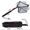 Sougayilang Fishing Net Fish Landing Net, Foldable Collapsible Telescopic Pole with EVA Handle, Durable Nylon Material Mesh, Safe Fish Catching or Releasing view 2