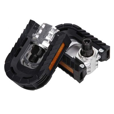 1 Pair Foldable Aluminum Alloy Bike Pedals Lightweight Metal Bicycle Pedals for Folding Bike, Mountain Bike, Road Bike