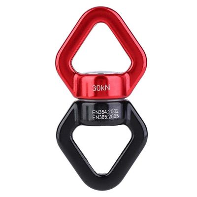 Alomejor Swing Swivel Connector, 30KN Load Capacity, 7075 Aviation Aluminum, Bearing Design, 360-Degree Rotation for Camping, Hiking, Rock Climbing, B