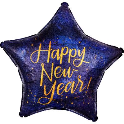 Anagram 19" Midnight New Years Holographic Star