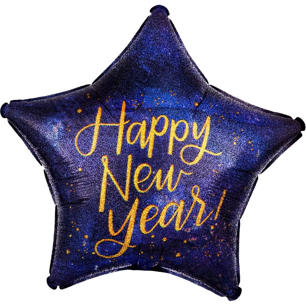 Anagram 19" Midnight New Years Holographic Star