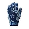 Wilson NFL Stretch Fit Football Gloves - Adult, Dallas Cowboys view 1