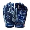 Wilson NFL Stretch Fit Football Gloves - Adult, Dallas Cowboys view 3