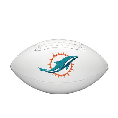 WILSON NFL Live Team Autograph Football, Miami Dolphins