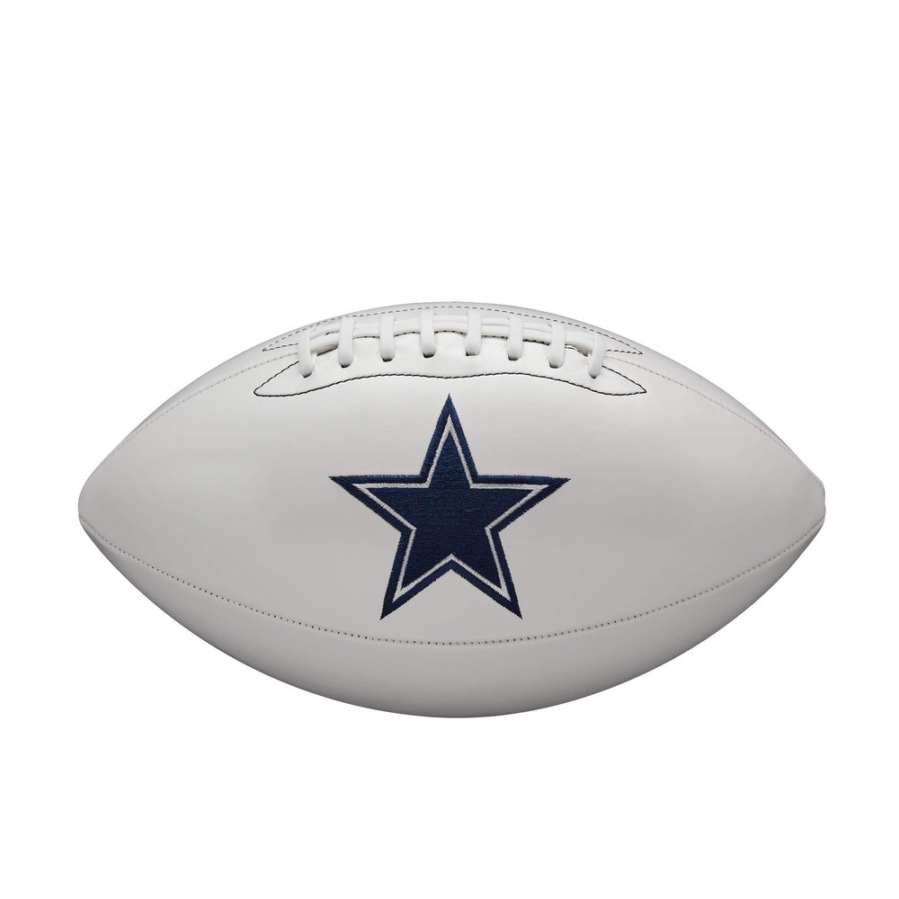 WILSON NFL Live Signature Autograph Football - Official Size, Dallas Cowboys