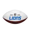 WILSON NFL Live Signature Autograph Football - Official Size, Detroit Lions view 2