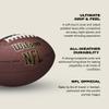 Wilson NFL Super Grip Composite Football - Junior Size, Black/Gold view 4