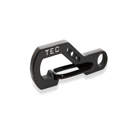 TEC Accessories Python Clip - Stainless Steel Small Keychain Clip - Durable, Lightweight, and Ergonomic Micro Carabiner for Everyday Carry Keychain Accessory (Black, 3-Pack)