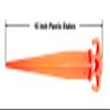 16" 12 PCS Tent Pegs Garden Stakes Durable and Strong Plastic Tent Stakes for Beach Mat, Camping, Hiking, Garden, Landscape Stakes, Orange Stakes UV Resistant view 3