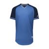 Russell Athletic Youth Classic V-Neck Jersey Columbia Blue/Navy/White XL view 1