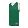 Augusta Sportswear Tricot Mesh Reversible Jersey 2.0, Dark Green/White, M view 1