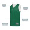 Augusta Sportswear Tricot Mesh Reversible Jersey 2.0, Dark Green/White, M view 4