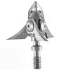 B3 Archery Destrukt Exoskeletal Broadhead | Fixed 3-Blade 100 Grain Broadhead w/ 1.2" Cutting Diameter, Stainless Steel Construction & Razor-Sharp Curved Blades | Pack of 3 w/Practice Tip Included view 1